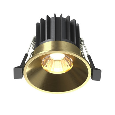 Luminosa Lighting Luminosa Round Recessed Downlight Brass 3000K 460Lm