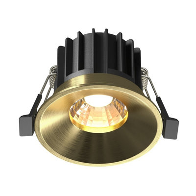 Luminosa Lighting Luminosa Round Recessed Downlight Brass 3000K 870Lm