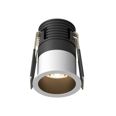 Luminosa Lighting Luminosa Minor Round Recessed Downlight Black And White 3000K 230Lm from B&Q