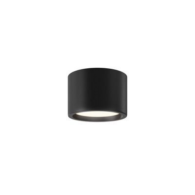 Luminosa Lighting Luminosa Hydra Surface Mounted Downlight Black 3000K 600Lm Ip44 from B&Q