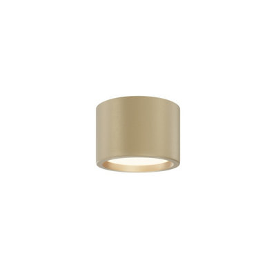 Luminosa Lighting Luminosa Hydra Surface Mounted Downlight Matte Gold 3000K 650Lm Ip44 from B&Q