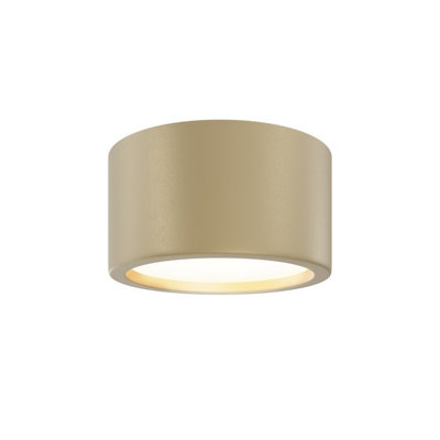 Luminosa Lighting Luminosa Hydra Surface Mounted Downlight Matte Gold 3000K 1270Lm Ip44 from B&Q