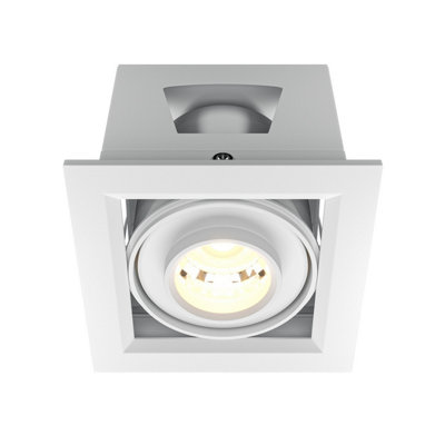 Luminosa Lighting Luminosa Metal Modern Recessed Downlight White 3000K 750Lm from B&Q