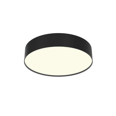 Luminosa Lighting Luminosa Zon Flush Ceiling Light Black 3000K 1800Lm