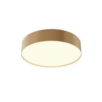 Luminosa Lighting Luminosa Zon Flush Ceiling Light Matte Gold 3000K 2220Lm from B&Q