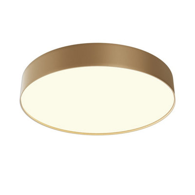 Luminosa Lighting Luminosa Zon Flush Ceiling Light Matte Gold 3000K 2880Lm from B&Q
