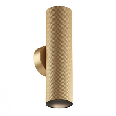 Luminosa Lighting Luminosa Artisan Up & Down Wall Lamp Matte Gold 2Xgu10 from B&Q