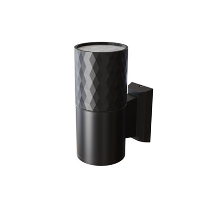 B&Q -  Luminosa Bowery Outdoor Up Down Wall Lamp Black Ip54 1Xgu10