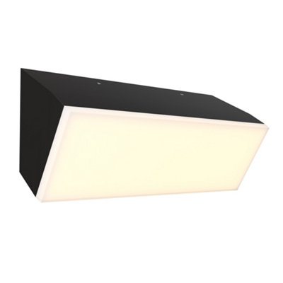 Luminosa Lighting Luminosa Brick 10X30Cm Outdoor Wall Down Lamp Graphite 3000K 1600Lm Ip54 from B&Q