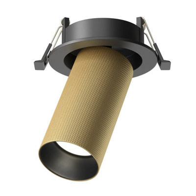 Luminosa Lighting Luminosa Artisan Recessed Downlight Matte Gold 1Xgu10 from B&Q