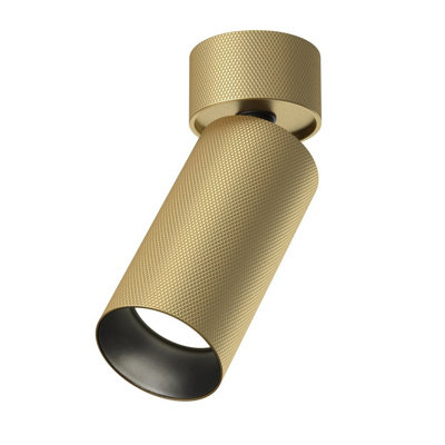 Luminosa Lighting Luminosa Artisan Adjustable Surface Mounted Downlight Matte Gold 1Xgu10 from B&Q