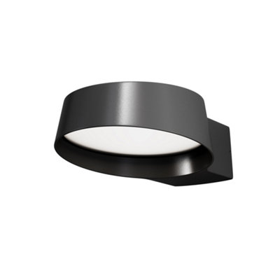 Luminosa Lighting Luminosa Share Outdoor Wall Down Lamp Graphite 3000K 1200Lm Ip54 from B&Q
