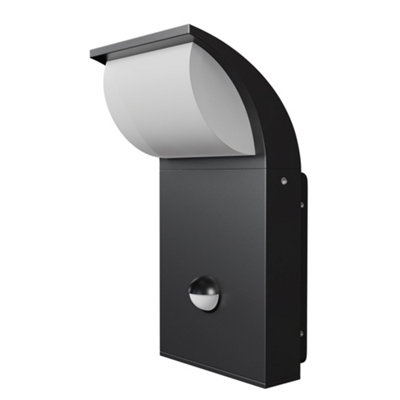 Luminosa Lighting Luminosa Stock Outdoor Wall Down Lamp Graphite 3000K 450Lm Ip44 from B&Q
