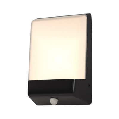 Luminosa Lighting Luminosa Row Outdoor Flush Wall Lamp Graphite 3000K 500Lm Ip44 from B&Q