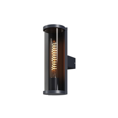 Luminosa Lighting Luminosa Conf Outdoor Wall Lantern Graphite Ip54 1Xe27 from B&Q