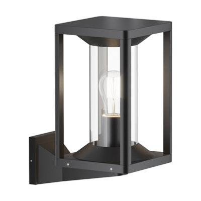 Luminosa Lighting Luminosa Cell Outdoor Wall Lantern Graphite Ip65 1Xe27 from B&Q