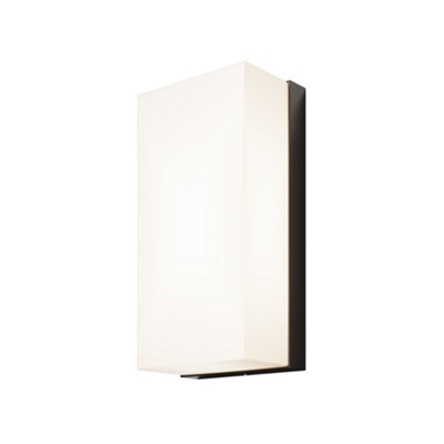 Luminosa Lighting Luminosa Badd Outdoor Flush Wall Lamp Graphite 3000K 700Lm Ip54 from B&Q
