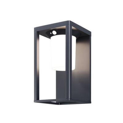 Luminosa Lighting Luminosa Shatter Outdoor Modern Wall Lamp Graphite 3000K 150Lm Ip54 from B&Q