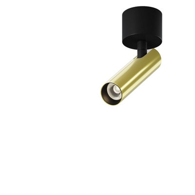 Luminosa Lighting Luminosa Focus T Single Spotlight Brass 3000K 340Lm from B&Q