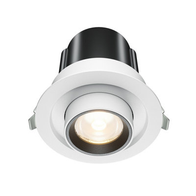 Luminosa Lighting Luminosa Hidden Round Recessed Downlight White 3000K 780Lm from B&Q