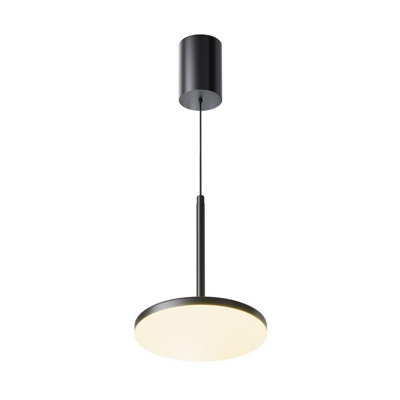 Luminosa Lighting Luminosa Plato Pendant Ceiling Light Black 3000K 700Lm from B&Q