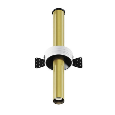 Luminosa Lighting Luminosa Focus T 30Cm Trimless Recessed Downlight Brass 3000K 460Lm from B&Q