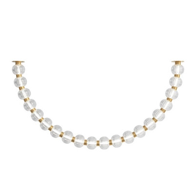 Luminosa Lighting Luminosa Amulet Modern Ceiling Light Gold 3000K 2200Lm Glass Shade from B&Q