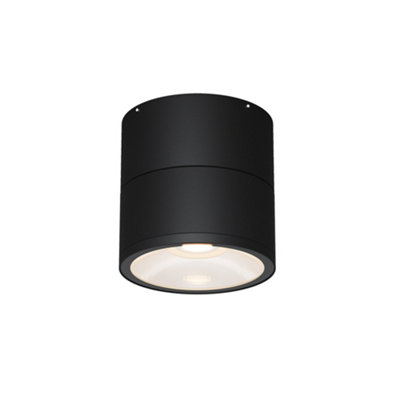 Luminosa Lighting Luminosa Spin Outdoor Surface Mounted Downlight Graphite 3000K 480Lm Ip54 from B&Q