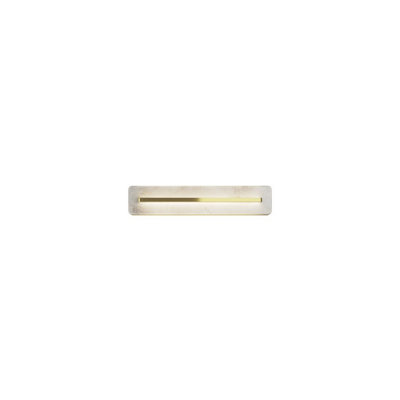 Luminosa Lighting Luminosa Albatre Modern 40Cm Integrated Led Wall Lamp Brass 3000K 150Lm White Shade from B&Q