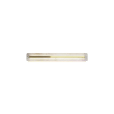 Luminosa Lighting Luminosa Albatre Modern 60Cm Integrated Led Wall Lamp Brass 3000K 250Lm White Shade from B&Q