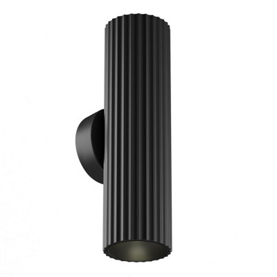 Luminosa Lighting Luminosa Calipso Up & Down Wall Lamp Black 2Xgu10 from B&Q
