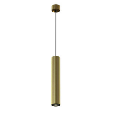 Luminosa Lighting Luminosa Calipso Slim Pendant Ceiling Light Brass 1Xgu10 from B&Q