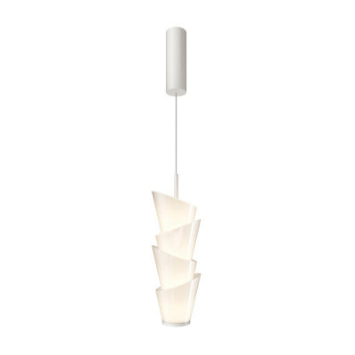 Luminosa Lighting Luminosa Seoul Modern Slim Pendant Ceiling Light White 3000K 1700Lm from B&Q