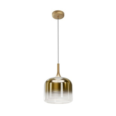 Luminosa Lighting Luminosa Spirito Modern Dome Pendant Ceiling Light Gold 3000K 1600Lm from B&Q