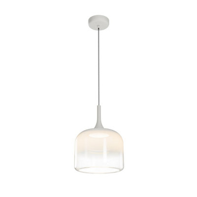 Luminosa Lighting Luminosa Spirito Modern Dome Pendant Ceiling Light White 3000K 1600Lm