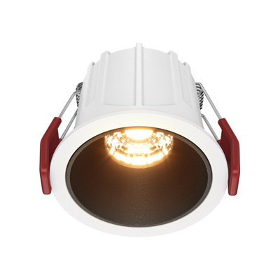 Luminosa Lighting Luminosa Alfa Led Round Recessed Downlight White And Black 2700K 500Lm from B&Q