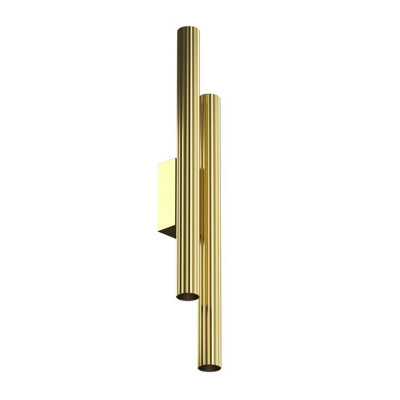 Luminosa Lighting Luminosa Calipso Up & Down Wall Lamp Brass 2700K 1620Lm from B&Q