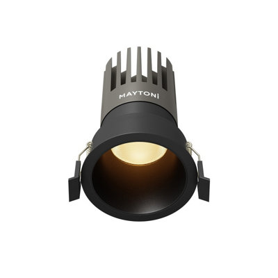 Luminosa Lighting Luminosa Dip Led Recessed Wall Lamp Black 2700K from B&Q
