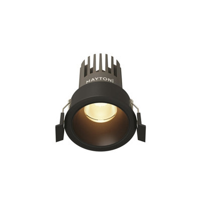 Luminosa Lighting Luminosa Dip Led Recessed Wall Lamp Black 3000K from B&Q