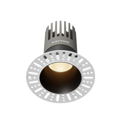 Luminosa Lighting Luminosa Dip Led Recessed Wall Lamp Black 3000K from B&Q