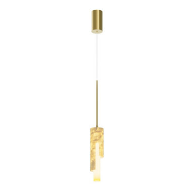 B&Q -  Luminosa Maris Led Slim Pendant Ceiling Light Gold 2700K Dimmable