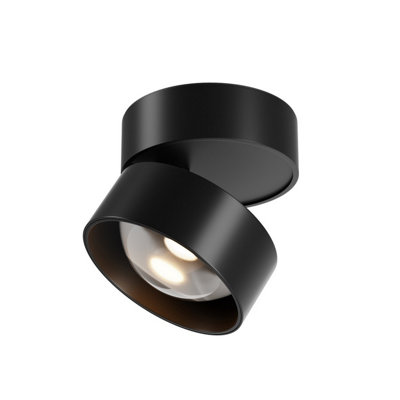 Luminosa Lighting Luminosa Lens Led Surface Mounted Downlight Black 3000K from B&Q