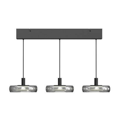 Luminosa Lighting Luminosa Float Led Bar Pendant Ceiling Light Black 3000K from B&Q