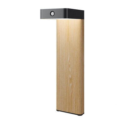 Luminosa Lighting Luminosa Nordis Outdoor Pir Bollard Black Solar Led 3000K Dimmable Ip65 from B&Q