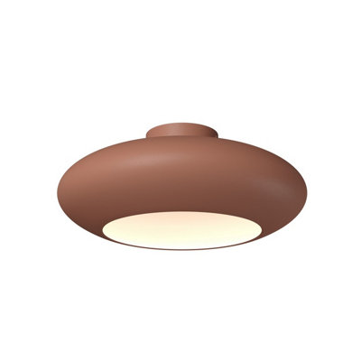 Luminosa Lighting Luminosa Aros Led Bowl Semi Flush Ceiling Light Copper 3000K from B&Q
