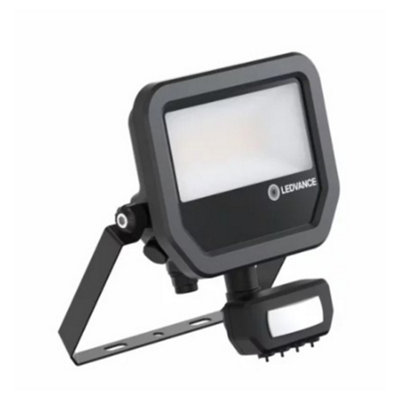 Ledvance 309526 Led Floodlight 17W 4000K With Pir SensorBlack from B&Q