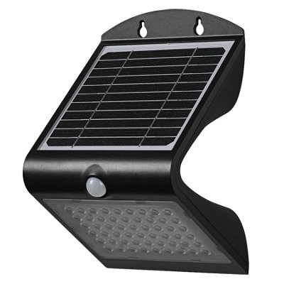 Osram Endura Flood Outdoor Solar Sensor Led Floodlight Black 500Lm 4W 4000K Ip65 from B&Q