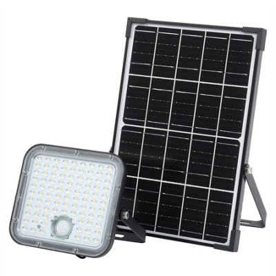 Osram Endura Led Solar Outdoor Flood Light Black 30W 4500 Lm from B&Q