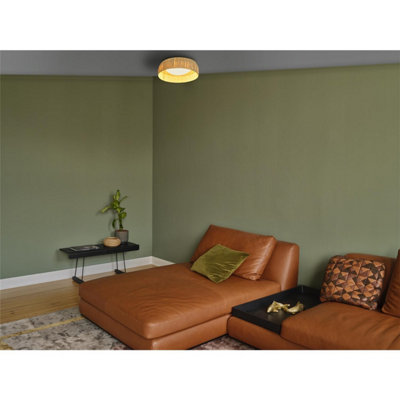 Osram Decor Bamboo Paper Ceiling Light Led 400mm E27 1800Lm 18W 3000K Warm Light from B&Q