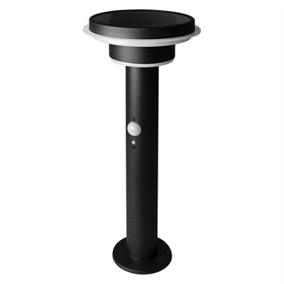 Osram Endura Style Solar Post Outdoor Light Black from B&Q